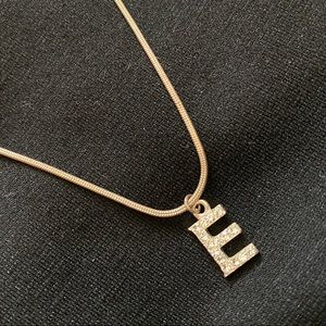 E Initial Necklace